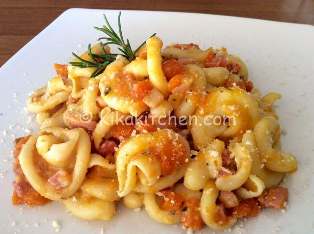 pasta zucca e pancetta affumicata