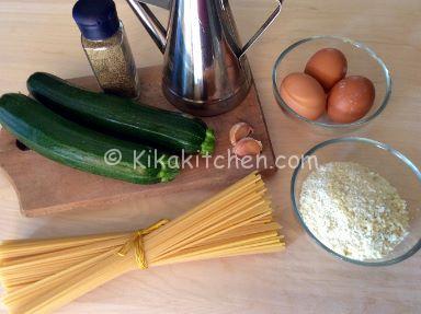 ingredienti carbonara di zucchine