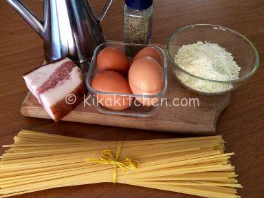 ingredienti spaghetti alla carbonara