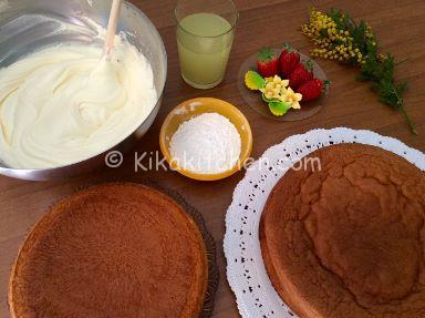 torta mimosa con crema diplomatica