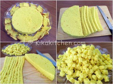 pan di spagna giallo per torta mimosa