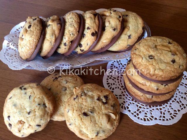 ricetta cookies americani cioccolato e arachidi