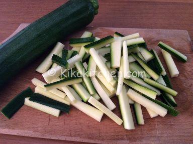 zucchine per pasta carbonara