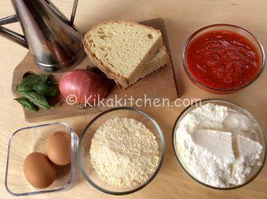 ingredienti polpette di ricotta