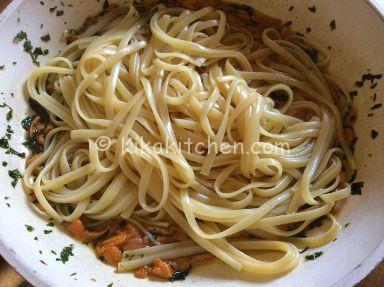 linguine con i ricci