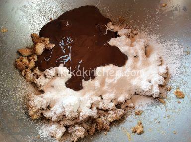 torta biscotti secchi e cioccolato