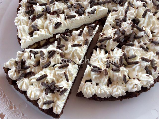 torta fredda cioccolato e panna senza uova