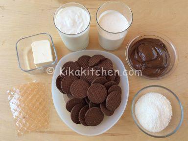 ingredienti cheesecake cocco e nutella