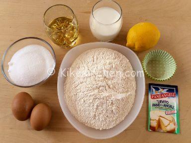 ingredienti muffin al limone