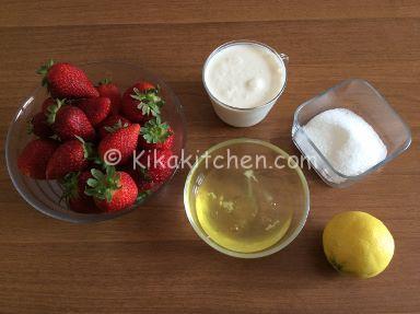 ingredienti semifreddo alle fragole