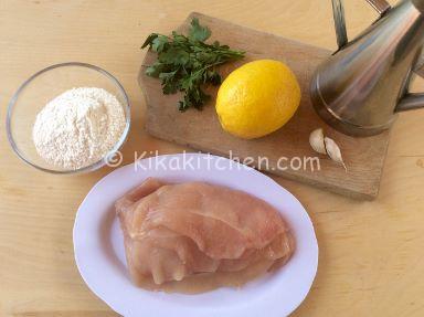 ingredienti straccetti di pollo al limone
