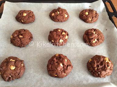 ricetta cookies cioccolato e nocciole