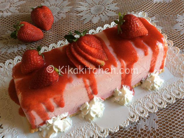 semifreddo alla fragola facile