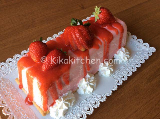 semifreddo alle fragole con albumi