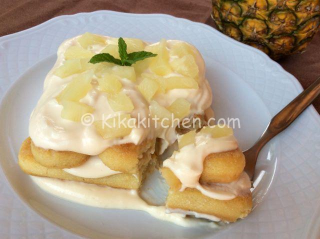 tiramisù all'ananas fresco