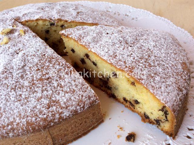 torta con gocce di cioccolato