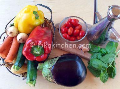 ingredienti verdure al forno