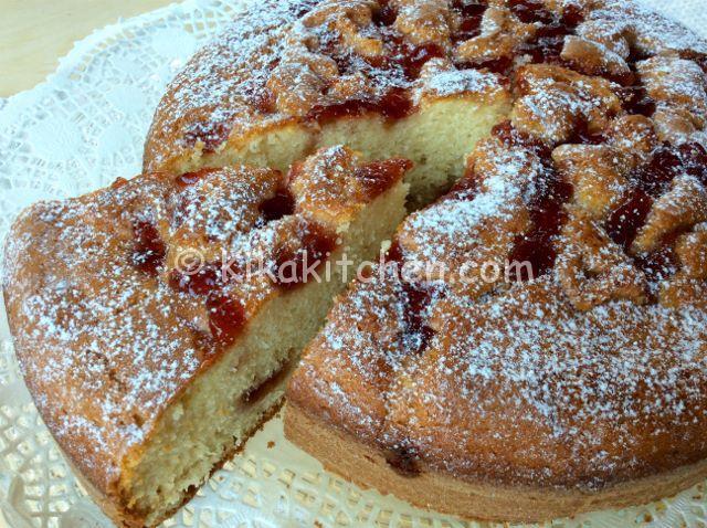 torta con marmellata morbida