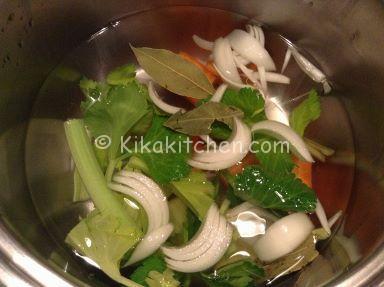 brodo vegetale per risotto ai funghi