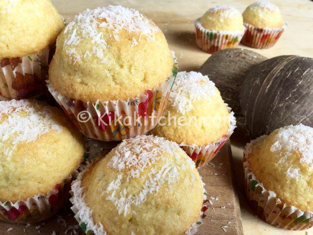 muffin al cocco alti e soffici