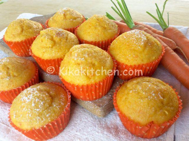 muffin alle carote e mandorle