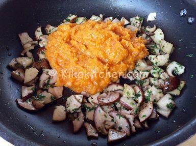 pasta con zucca e porcini ricetta