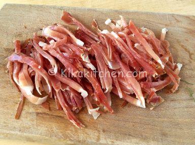 pasta speck croccante