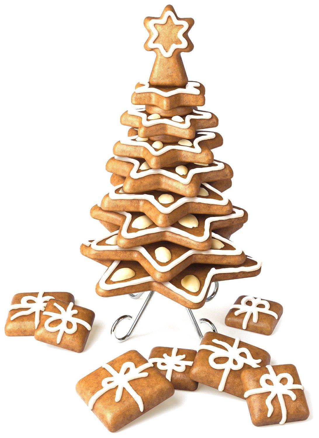 set stampini per biscotti a forma di alberi di natale