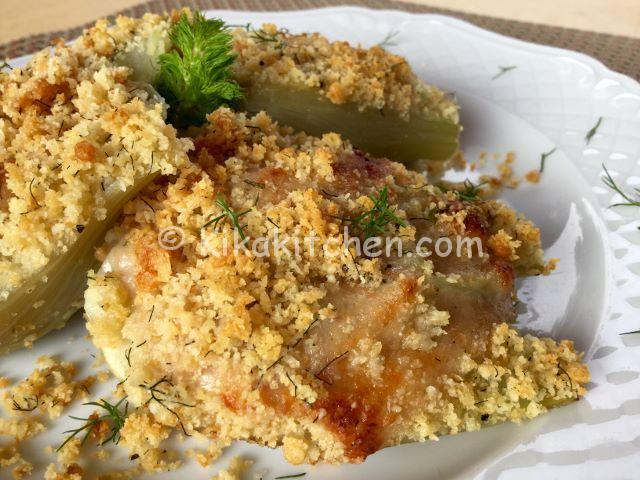 finocchi ripieni gratinati in forno