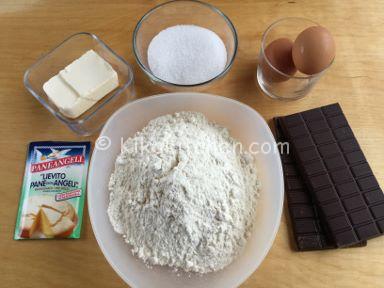 ingredienti biscotti al cioccolato morbidi