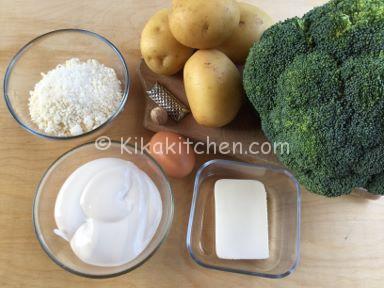 ingredienti rotolo di broccoli e patate