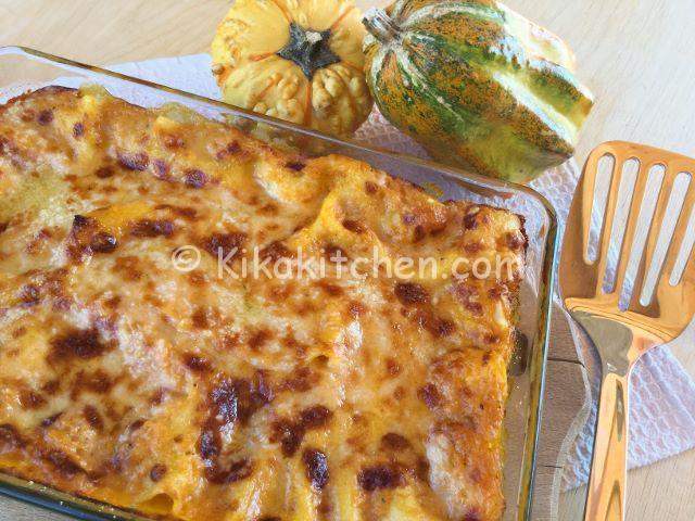 lasagne con la zucca e scamorza