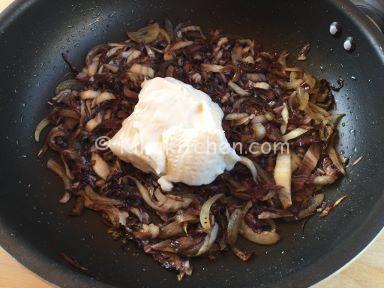 pasta con stracchino e radicchio