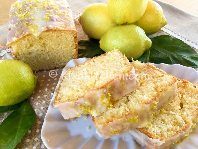 plumcake al limone con glassa