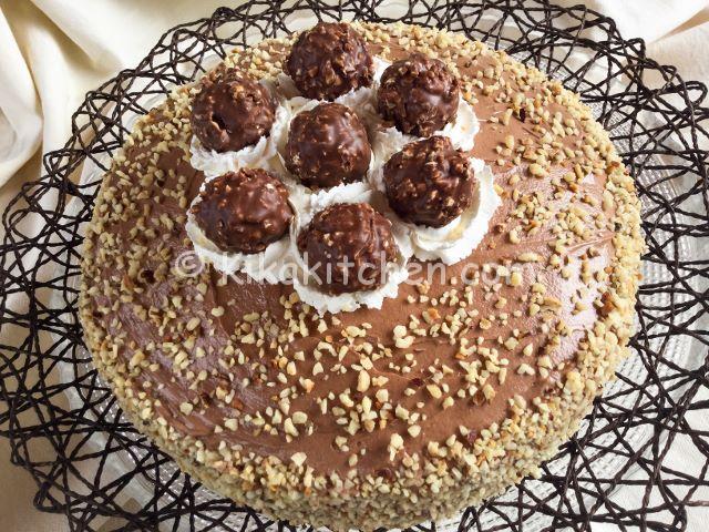 Torta Ferrero Rocher Con Crema Alla Nutella Kikakitchen