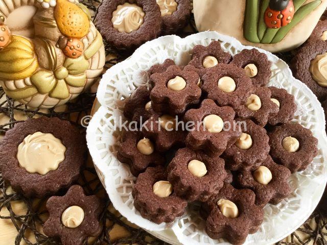 biscotti occhio di bue al cioccolato