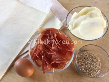 ingredienti albero di natale di pasta sfoglia