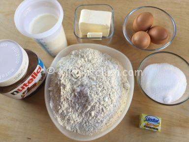 ingredienti pan brioche alla nutella