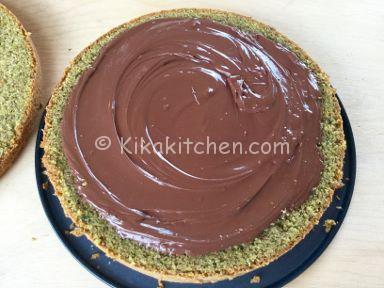 torta al pistacchio con nutella