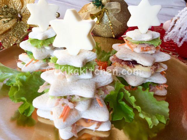 Antipasti Di Natale Fatti Ad Albero.Tramezzini Albero Di Natale Kikakitchen