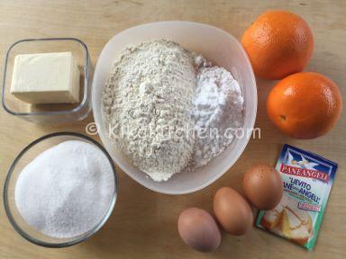 ingredienti ciambella all'arancia