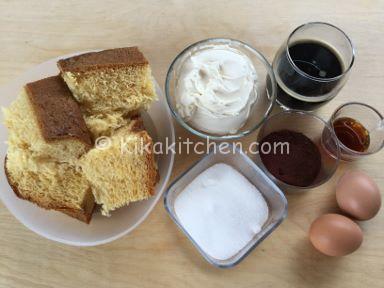 ingredienti tiramisu con pandoro