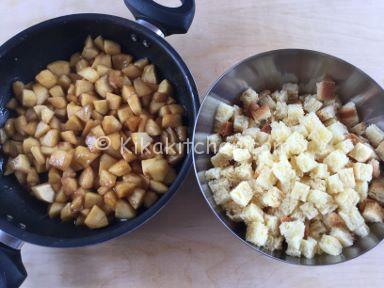 ricetta crumble di mele e pandoro