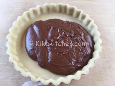 crostata al cioccolato fondente