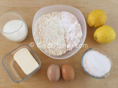 ingredienti ciambella al limone