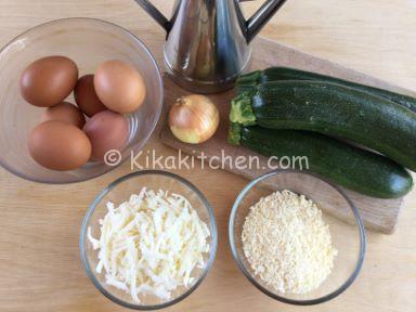 ingredienti frittata di zucchine