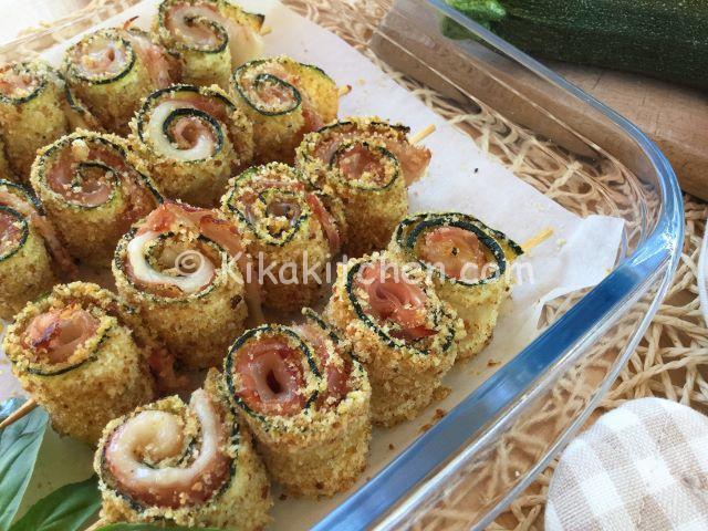 involtini di zucchine gratinate