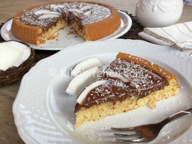 torta bassa cocco e nutella