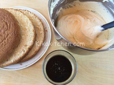 torta tiramisù con pan di spagna