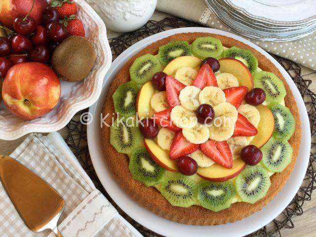 crostata morbida crema e frutta